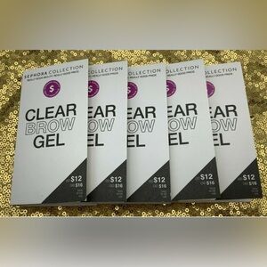 x5 Sephora Collection Clear Brow Gel travel size 2ml each